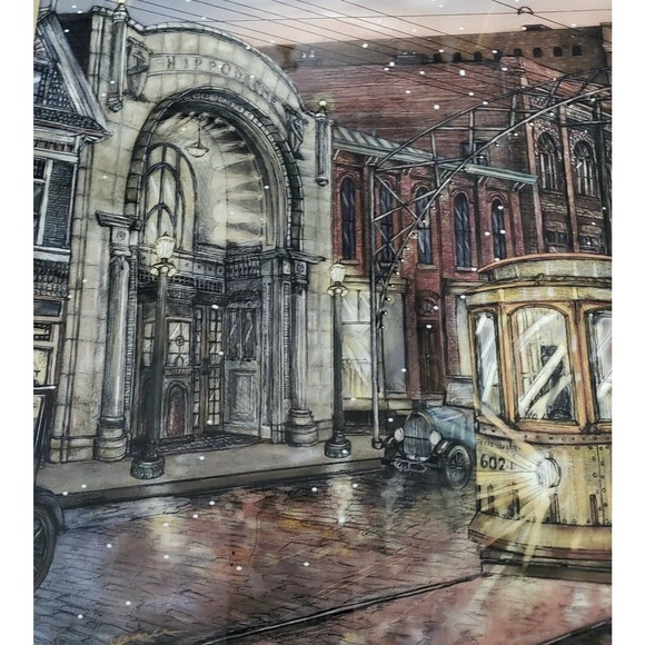 Framed Giclee Print Opening Night at the Hippodrome Signed 6/500 Kenny Cramer - Picture 15 of 16